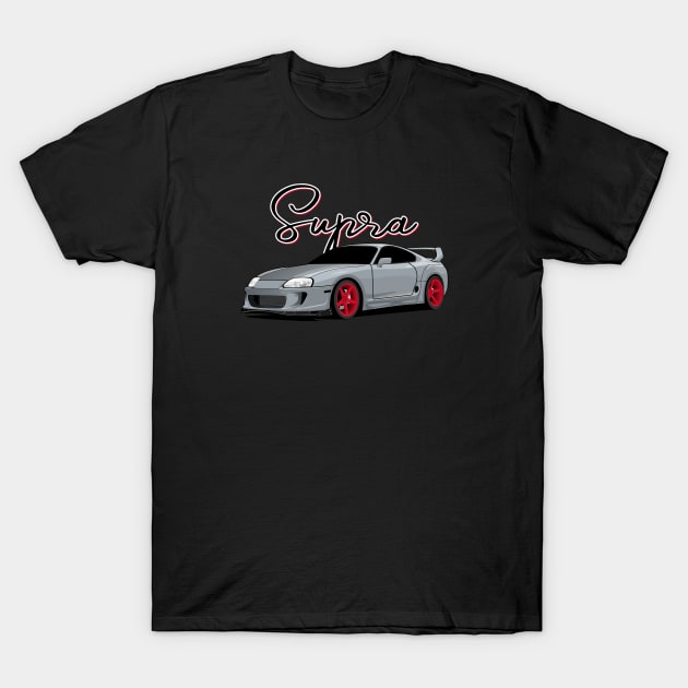 Supra - Drifting Car T-Shirt by masjestudio